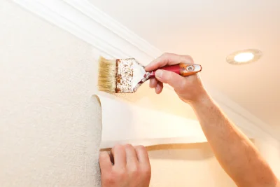 Pose de papier peint à Vouzon — revêtements muraux et toiles de verre